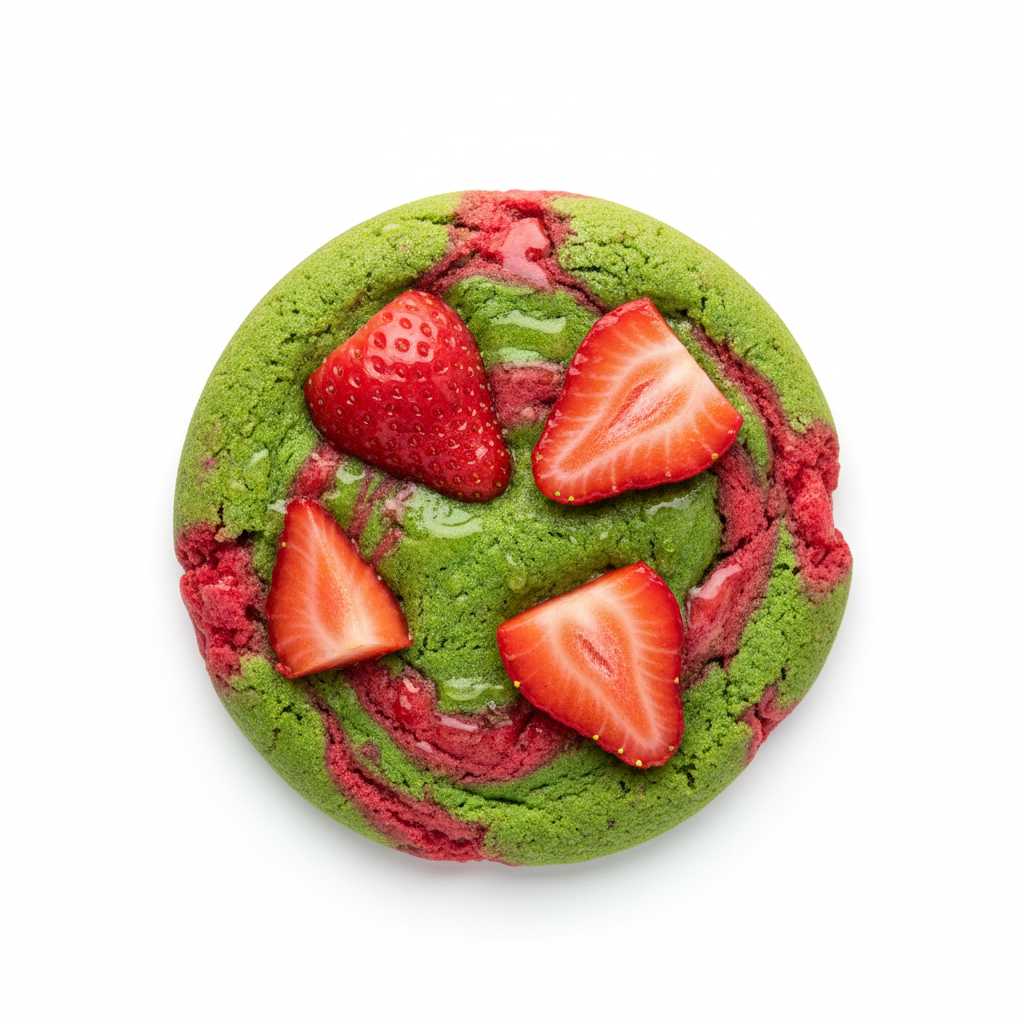 Matcha Strawberry Cookie